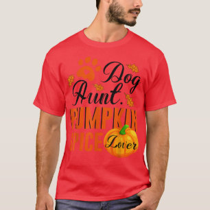Camiseta Perro Tía Calabaza Spice Lover Cute Cae Mujeres Re