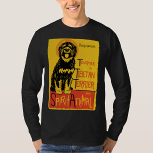 Camiseta Perro tibetano Terrier lindo Terrier tibetano