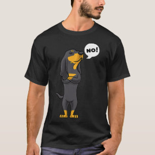 Camiseta Perro trabado negro y moreno