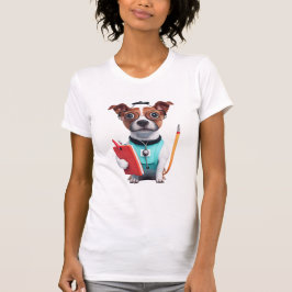 Camiseta Perro trabajando como enfermera, perro llevando un