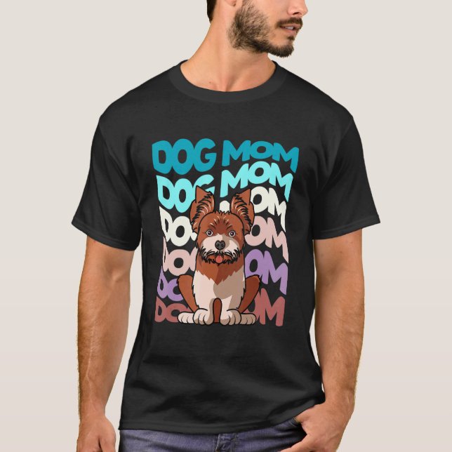 Camiseta Perro Tradicional Retro de Perro de Guay Yorkshire (Anverso)