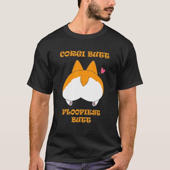 Camiseta Perro Trasero Corgi (Anverso)