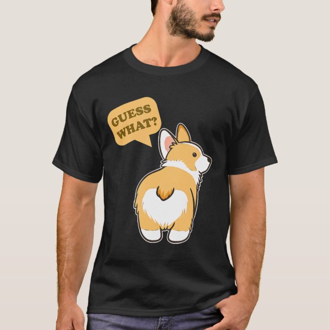 Camiseta Perro Trasero Corgi (Anverso)