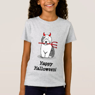 Camiseta Perro travieso viejo inglés malvado (gris 1)