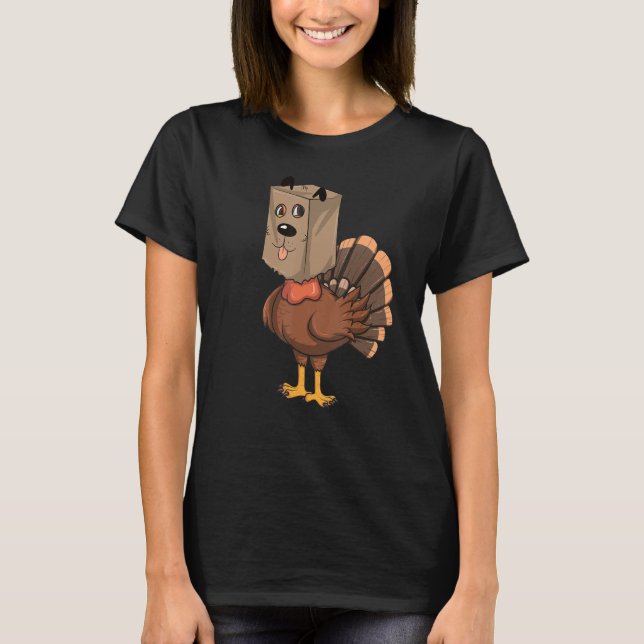 Camiseta Perro turco disfraza De Acción De Gracias Turquía  (Anverso)
