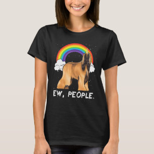 Camiseta Perro Unicornio Gente Ew Afghan Hound Arcoíris