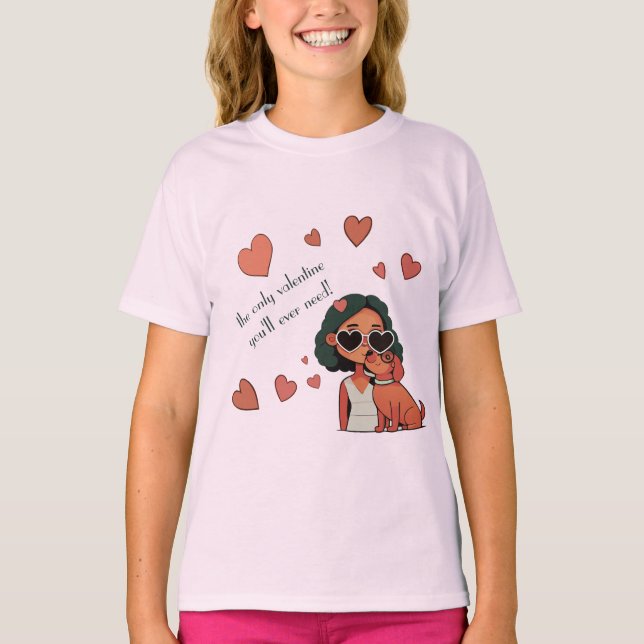 Camiseta Perro Valentine (Anverso)