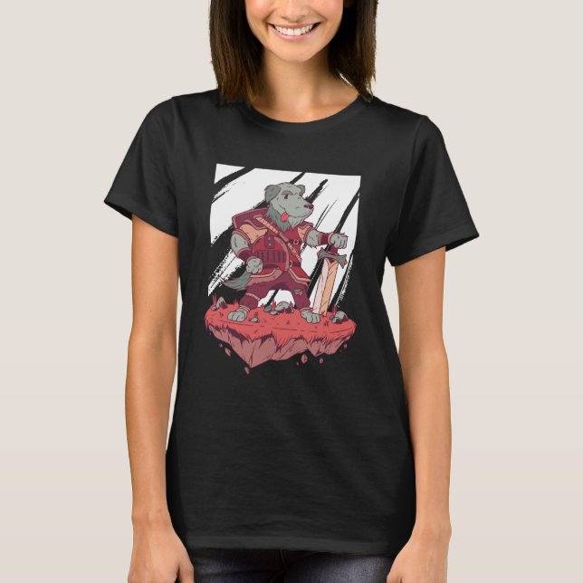 Camiseta Perro valiente - Diseño Personalizado (Anverso)