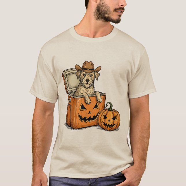 Camiseta Perro Vaquero Divertido (Anverso)