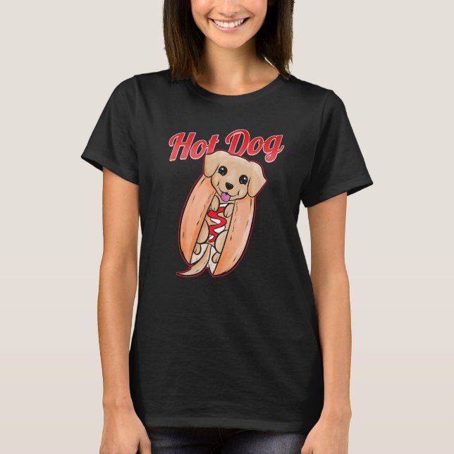 Camiseta Perro verdadero dueño de perro caliente (Anverso)