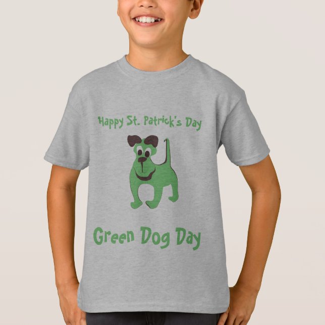 Camiseta Perro verde (Anverso)