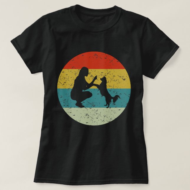 Camiseta perro vinatero retro (Diseño del anverso)