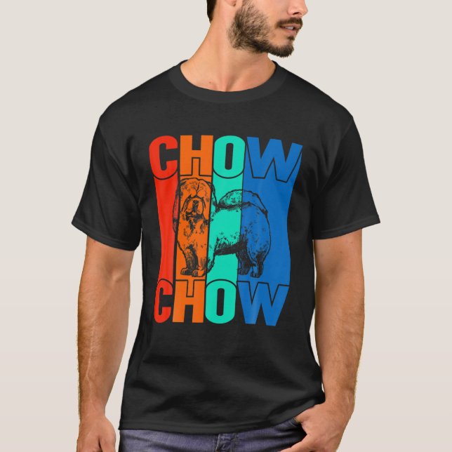 Camiseta Perro vintage Chow Chow (Anverso)