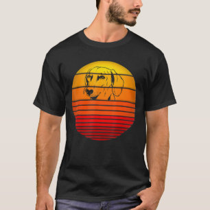 Camiseta Perro vintage de estilo retro de Dachshund