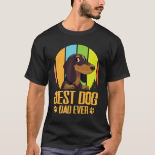 Camiseta Perro Vintage Feliz Día Del Perro A Papá Padre Mej