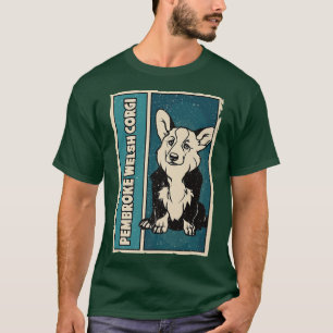 Camiseta Perro vintage Pembroke Welsh Corgi1373