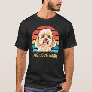 Camiseta Perro vintage retro de cangrejo de amor vivo