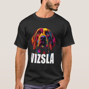 Camiseta Perro Vizsla colorido Cara Vizsla Dueño Lover Homb