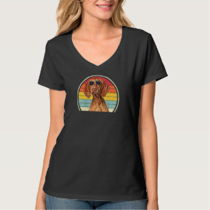 Camiseta Perro Vizsla Femenino Para Hombres Niños Retro Hun