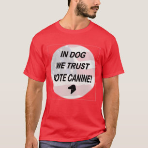 Camiseta Perro votado con bandera estadounidense
