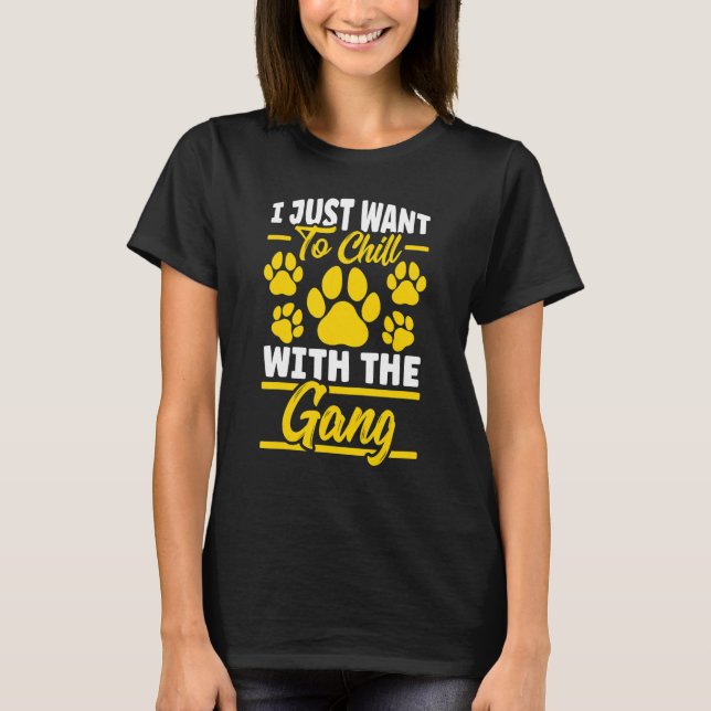 Camiseta Perro Walker Sitter Sitting Trainer Chill Con G (Anverso)