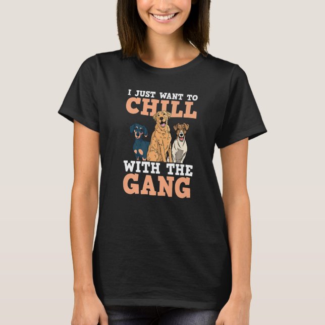 Camiseta Perro Walker Sitter Sitting Trainer Chill Con G (Anverso)