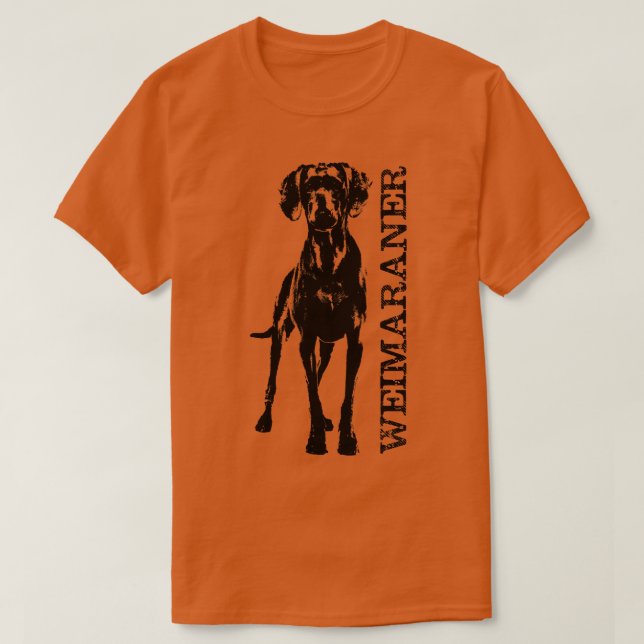Camiseta Perro Weimaraner 2 (Diseño del anverso)