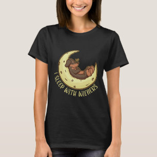 Camiseta Perro Weiner Dachshund I Duerme Con Wieneradores