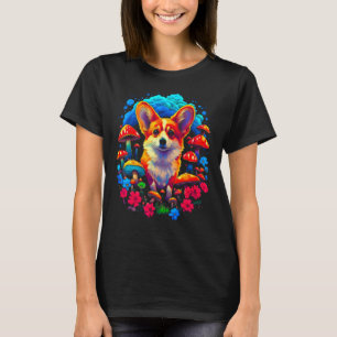 Camiseta Perro Welsh Corgi Champiñón