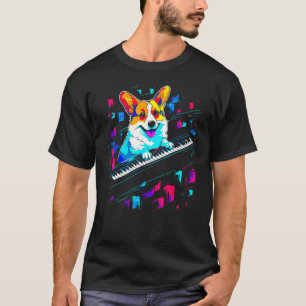 Camiseta Perro Welsh Corgi Piano