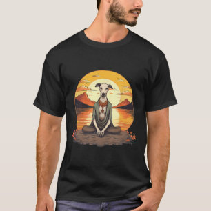 Camiseta Perro Whippet Meditación Yoga Hombres Mujeres Niño