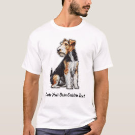 Camiseta Perro Wire Fox Terrier Crea tu propio texto person