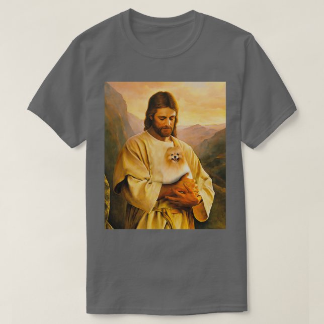 Camiseta perro y amante del jesus  (Diseño del anverso)