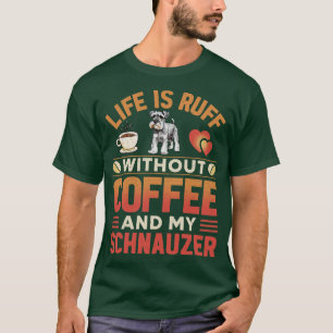 Camiseta Perro Y Café Schnauzer