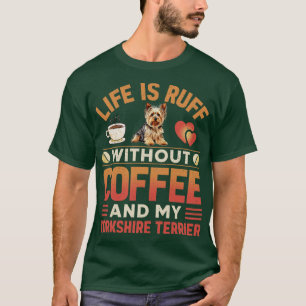 Camiseta Perro Y Café Terrier De Yorkshire