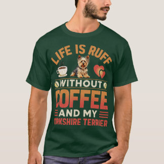 Camiseta Perro Y Café Terrier De Yorkshire