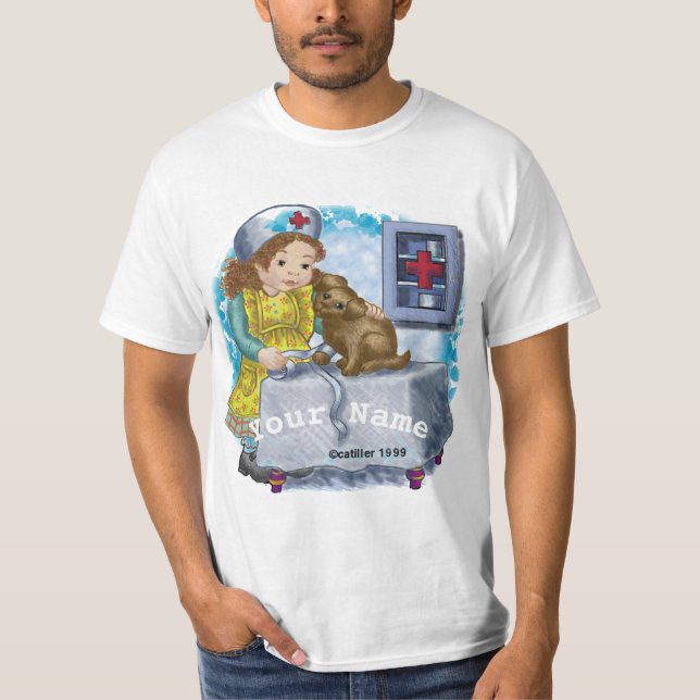 Camiseta Perro y enfermera (Anverso)