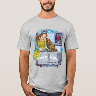 Camiseta Perro y enfermera