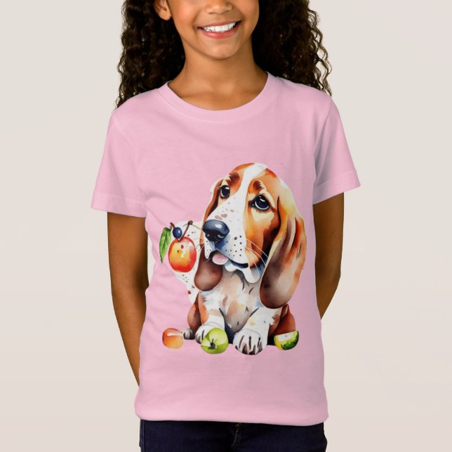 Camiseta Perro y frutas (Anverso)