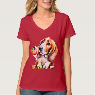 Camiseta Perro y frutas