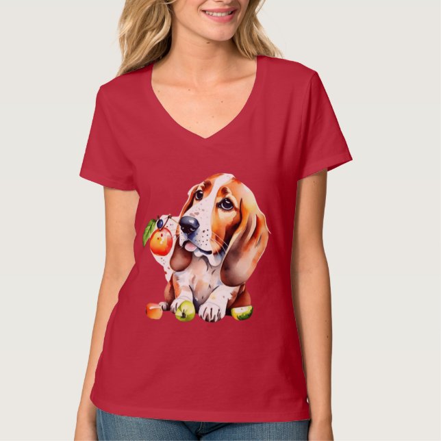 Camiseta Perro y frutas (Anverso)
