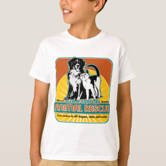 Camiseta Perro y gato animales del rescate