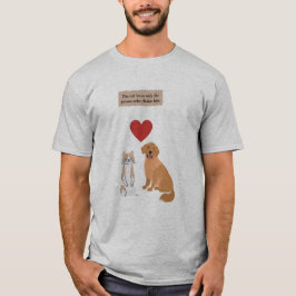 Camiseta perro y gato divertidos