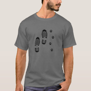 Camiseta Perro Y Hombre Senderismo De Perros Con Personas Q