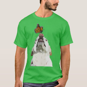 Camiseta Perro y mariposa