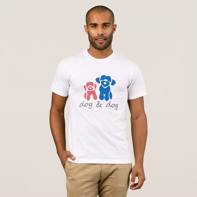 Camiseta perro y perro (Anverso completo)