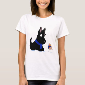 Camiseta Perro y petirrojo del escocés