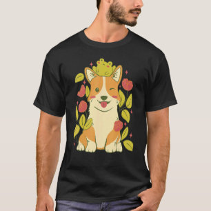 Camiseta Perro Y Rana De Corgi Cute