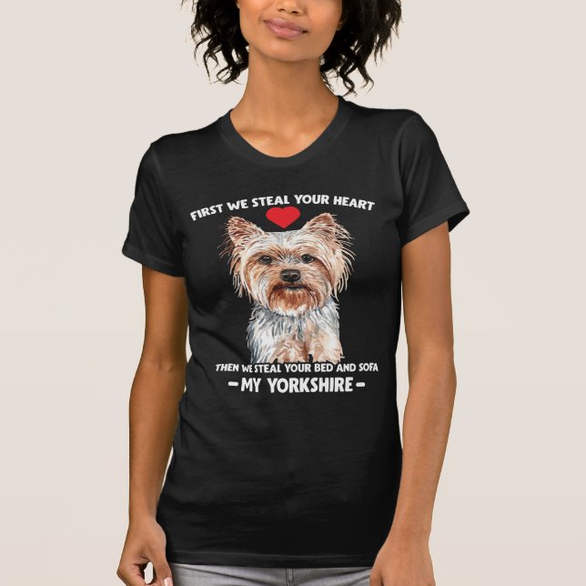 Camiseta Perro Yorkshire amante de las mascotas (Anverso)