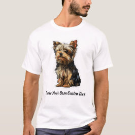 Camiseta Perro Yorkshire Terrier Crea tu propio texto perso